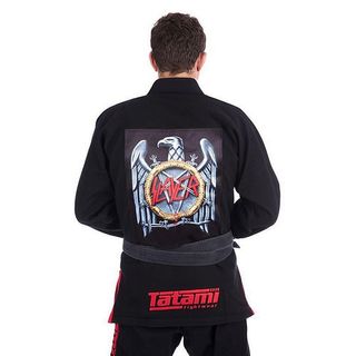 Kimono Tatami Slayer Jiu Jitsu Negro-Rojo A2