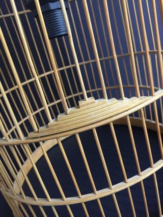 Lampadario in vimini stile naturale