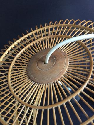 Lampadario in vimini stile naturale