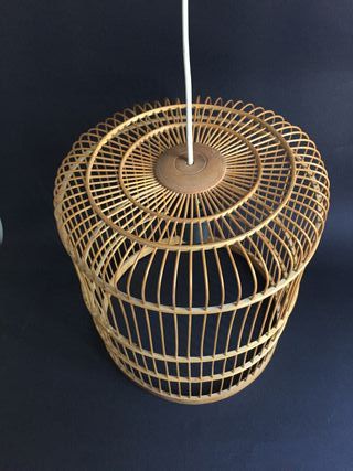 Lampadario in vimini stile naturale