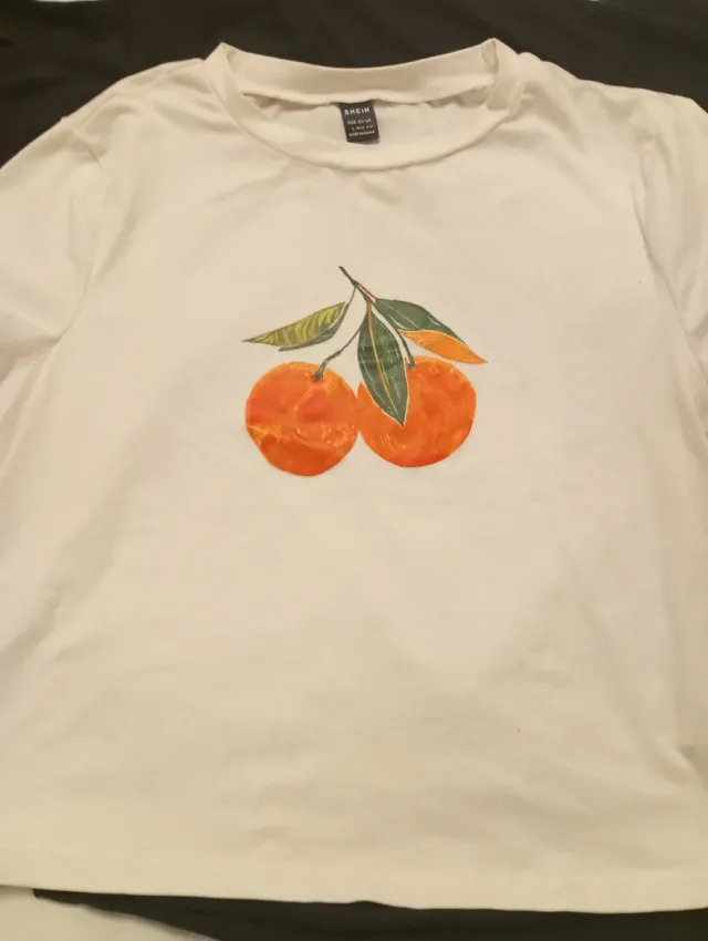 Camiseta con Naranjas estampadas