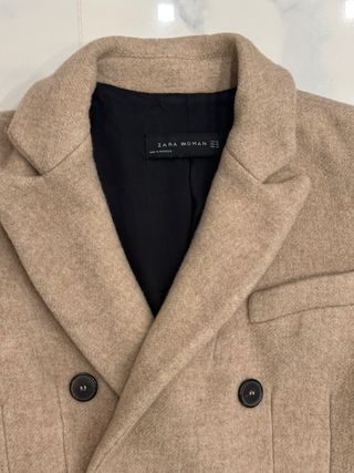 Cappotto Zara Beige Doppio Petto nuovo