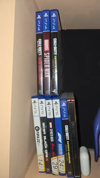 Consola PS5 + Mando + Auriculares + 8 Juegos