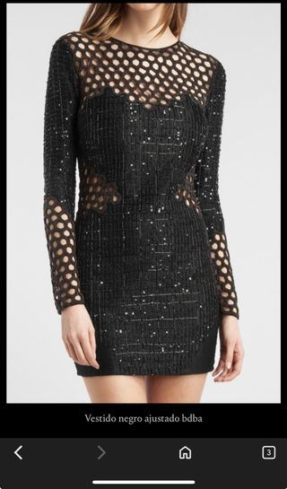 Vestido Negro Ajustado BDba