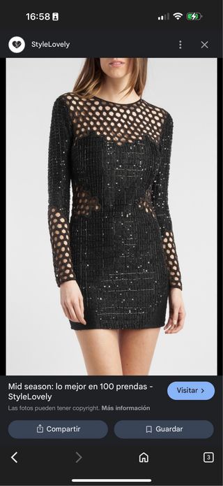 Vestido Negro Ajustado BDba