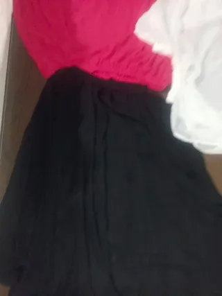 Falda de baile negra y roja
