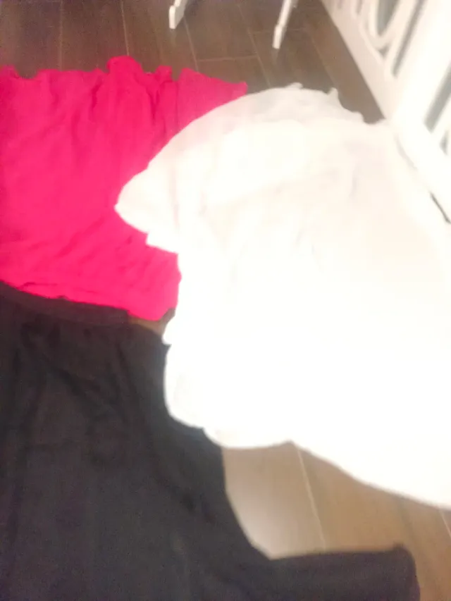 Falda de baile negra y roja