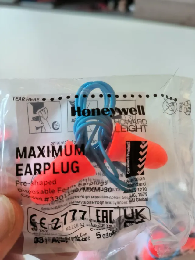 Tapones Oídos Honeywell Máxima Protección Cordón