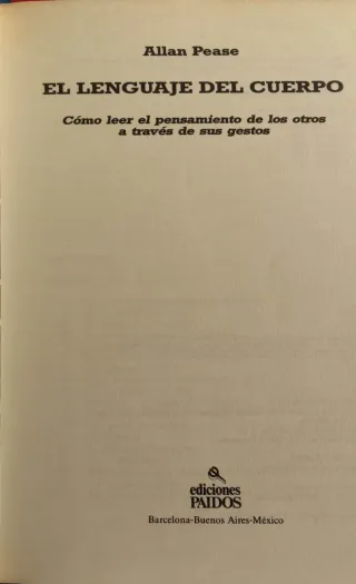 Lenguaje del cuerpo, el (Divulgacion - Autoayuda)