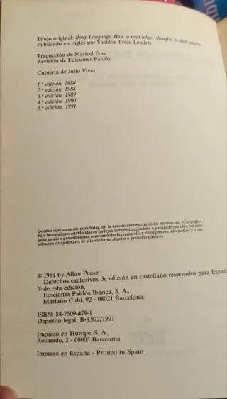 Lenguaje del cuerpo, el (Divulgacion - Autoayuda)