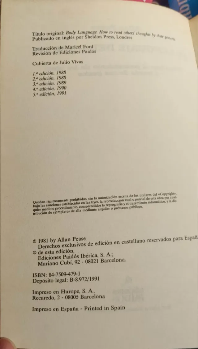 Lenguaje del cuerpo, el (Divulgacion - Autoayuda)