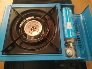 Fornello a Gas Portatile per Campeggio Blu