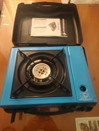 Fornello a Gas Portatile per Campeggio Blu