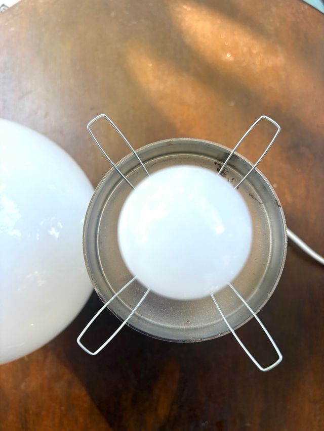 LAMPADA IN ACCIAIO CROMATO VINTAGE LUMINOSA