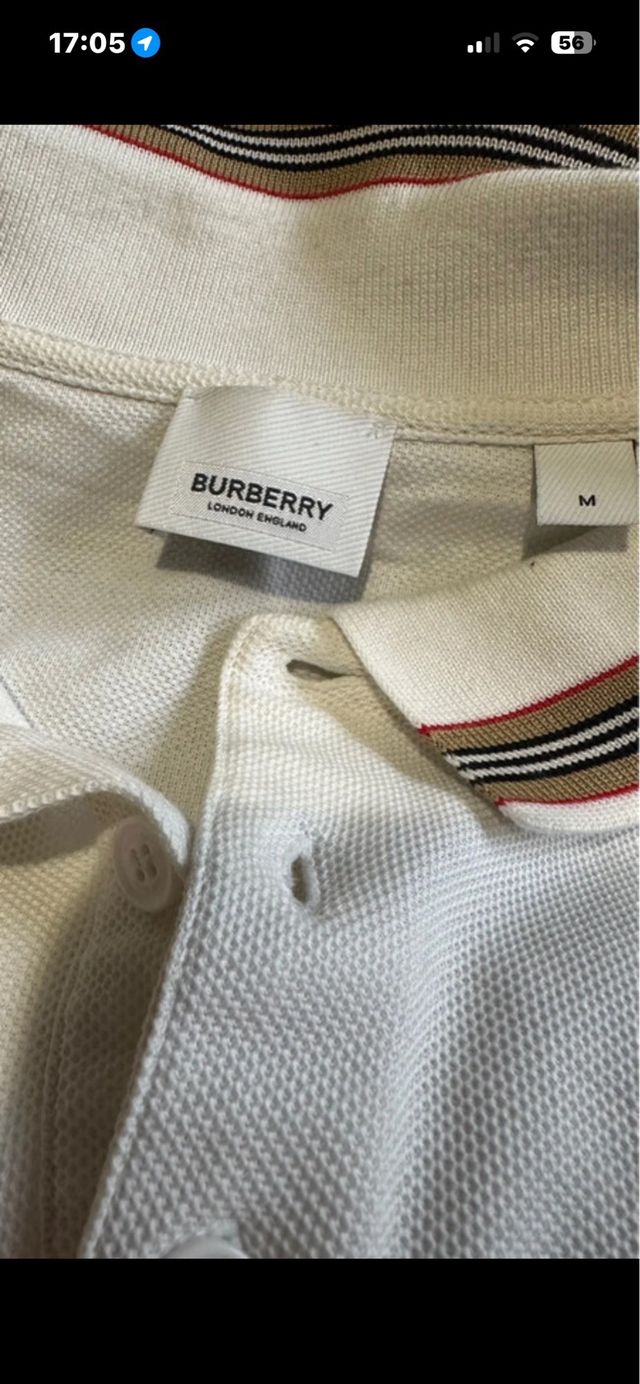 Polo Burberry Blanco