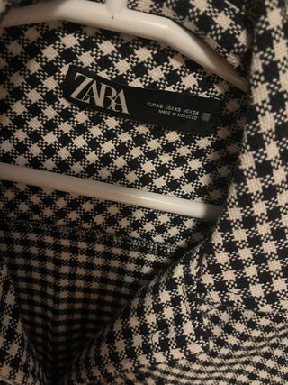 Camisa Zara Cuadros Talla L