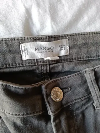 Pantalón Mango Gris