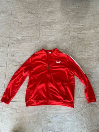 Sudadera Puma Roja Cremallera