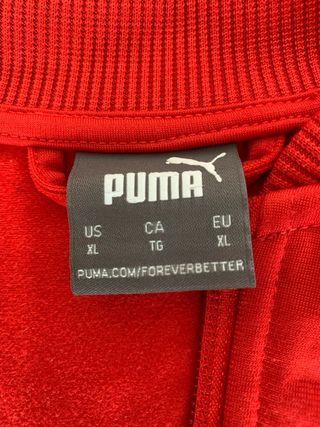 Sudadera Puma Roja Cremallera