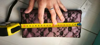 Bolso de fiesta encaje rosa y negro