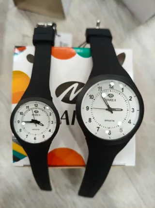 Reloj Marea Negro y Blanco