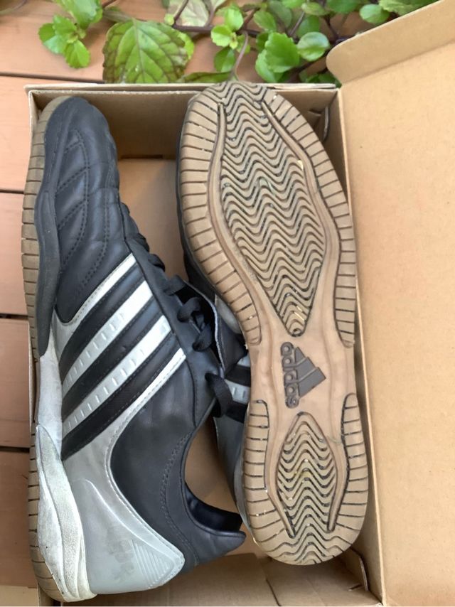 Adidas Fútbol Sala Negro/Plata US 9.5