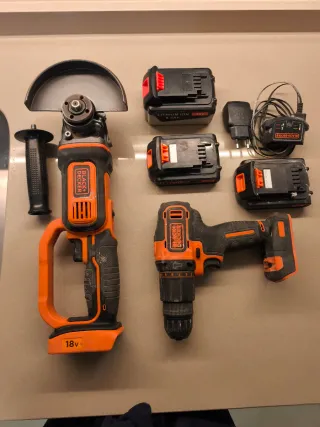 Taladro Percutor y Amoladora Black+Decker