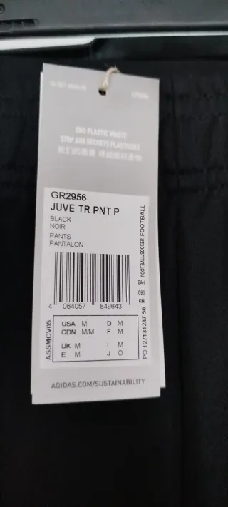 Pantalón Chándal Adidas Juve Negro