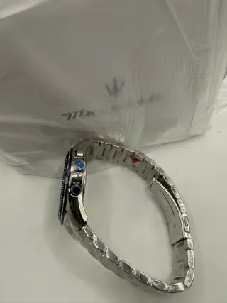 Reloj Maserati Cronógrafo Azul y Plateado