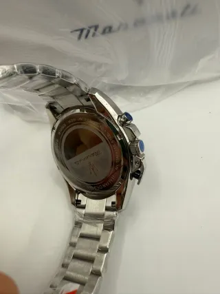 Reloj Maserati Cronógrafo Azul y Plateado