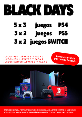 PROMOCIÓN 5x3 Juegos PS4