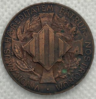 Moneda Unió Catalanista 10 Céntimos 1900