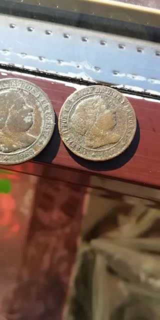 Lote de 4 monedas antiguas
