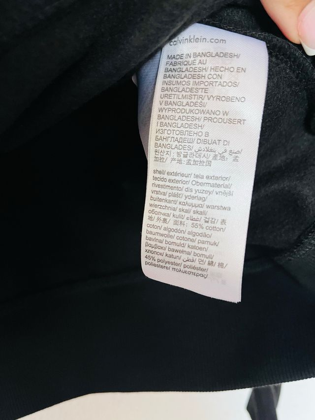 Sudadera Calvin Klein Jeans Negra