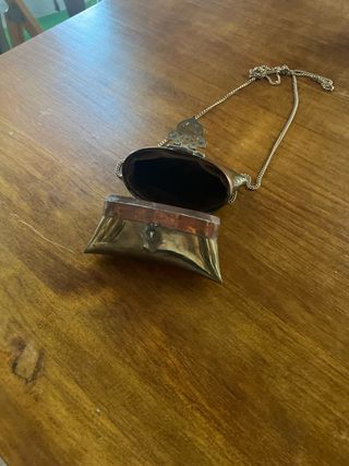 Mini bolso de latón y cobre