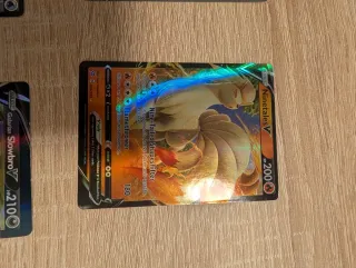 Lote 7 cartas Pokémon V brillantes