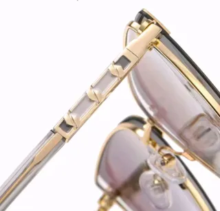 Gafas doradas y rosas + clip graduadas