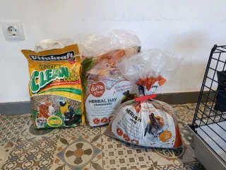 Jaula y transportín cobaya