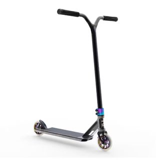 Patín Skater Negro con Ruedas Arcoíris