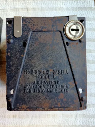 Cámara de fotos antigua Kodak made in U.S.A