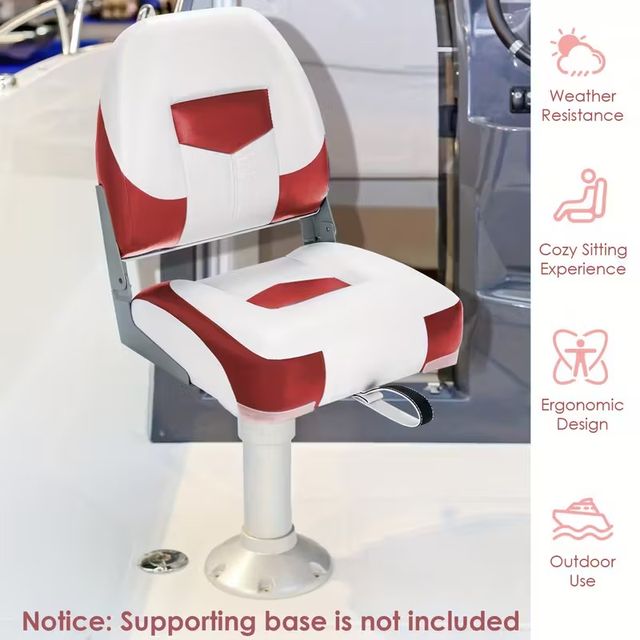 Set di 2 Sedie Pieghevoli Marine ad Alta Resistenz