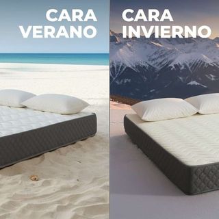 Cama Nkuku Madera Mango 180 + Colchón