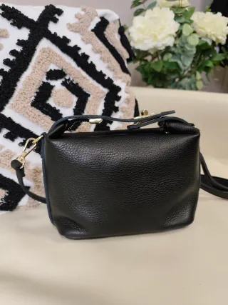 Bolso piel negro