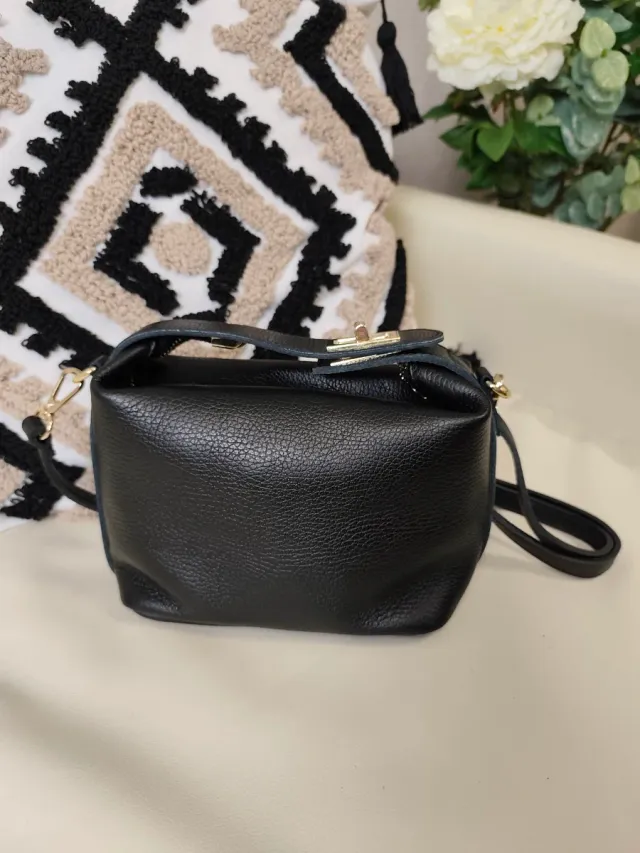 Bolso piel negro