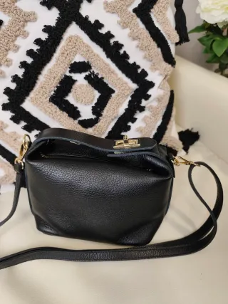 Bolso piel negro