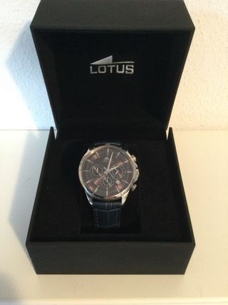 Reloj Lotus Cronógrafo Azul y Plateado