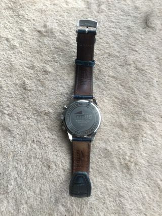Reloj Lotus Cronógrafo Azul y Plateado
