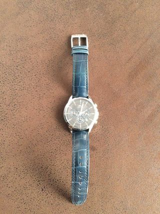 Reloj Lotus Cronógrafo Azul y Plateado