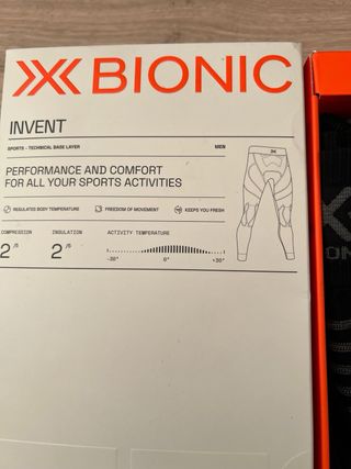 Mallas X-Bionic Invent 4.0 Talla L Hombre