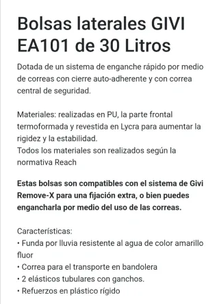 Alforjas Givi + Soportes Honda CB 600 Hornet